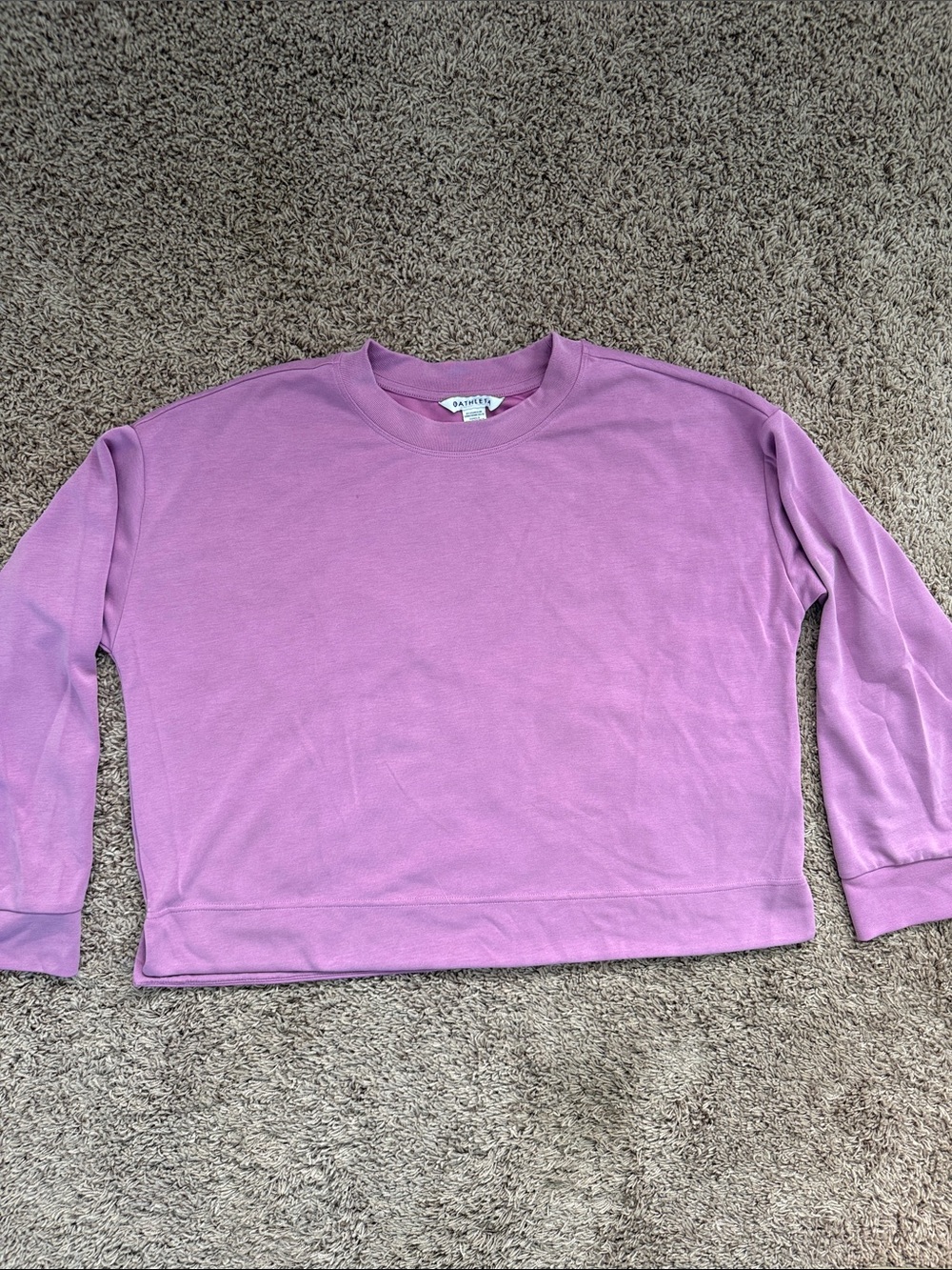 Athleta Men's Crewneck Sweater in Dusty Lavender